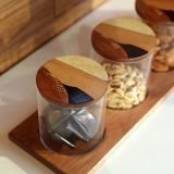 Trio Wooden Container with Tray
