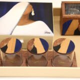 Jewelry box, Trio Set, Mubkhar and Leather Tray Package