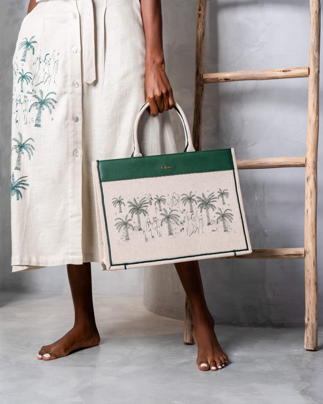 Large Canvas Tote Bag Amina Gallery