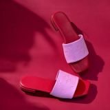 Flat Mules (Red)