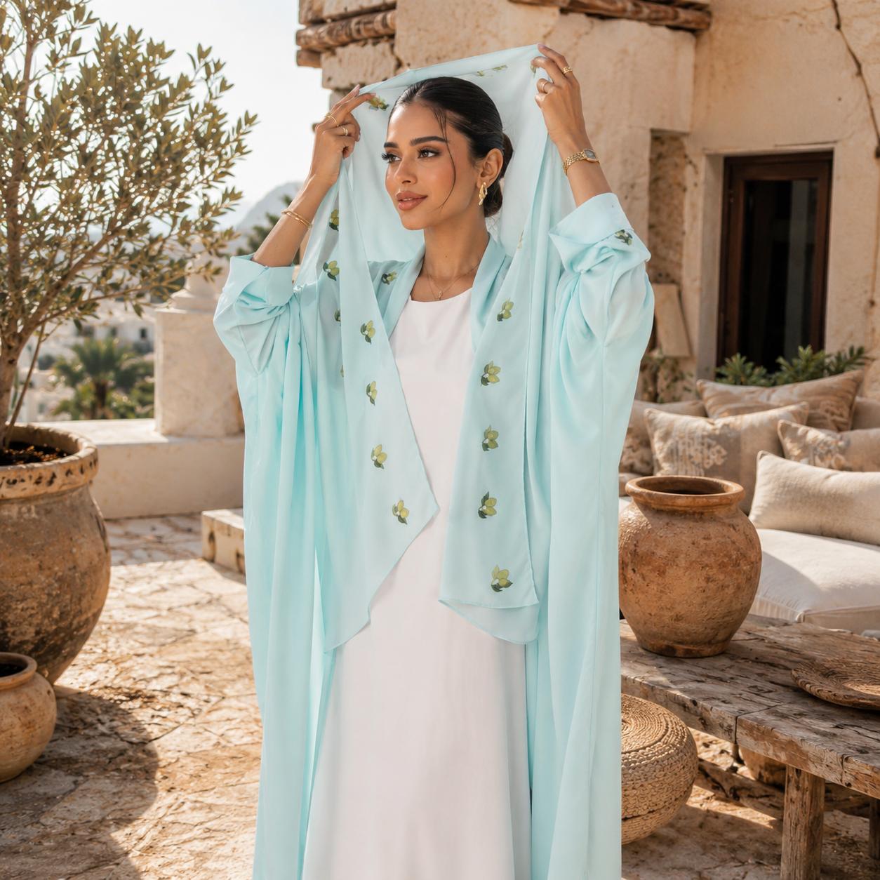 Turquoise in Lemon (Abaya)