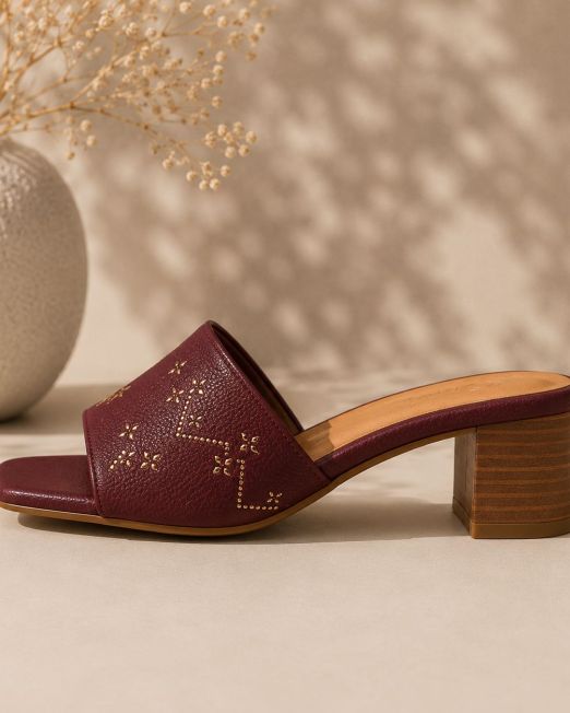 Nq25 Heels (Burgundy)